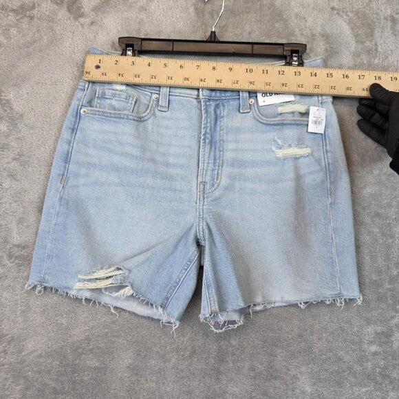 Old Navy Shorts Womens 4 OG Straight 5 Inch Inseam High Rise Denim Summer Casual - Picture 3 of 10